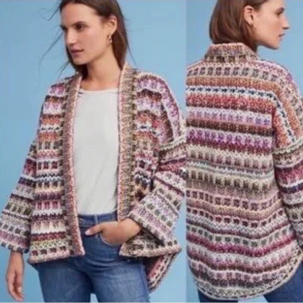 Anthropologie/dRA Los Angeles Knit Kimono Cardigan, Size Small, EUC - Picture 3 of 10